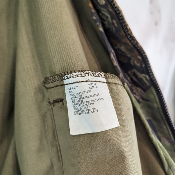 Vintage Woolrich Jacket Men Large Camo Coat Woodland Realtree Fleece Rare - Picture 10 of 12